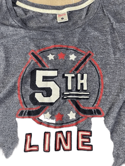 Homage Brand Women's Columbus Blue Jackets 5th Line Short Sleeve Shirt