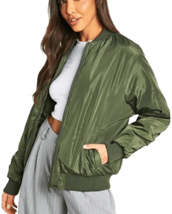 Boohoo Oversized Bomber Jacket