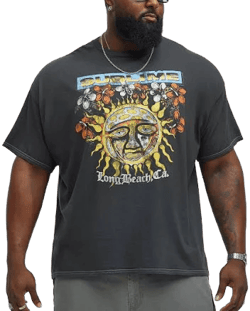 Fashion Nova Men's Sublime 40 Oz. to Freedom Tee Shirt