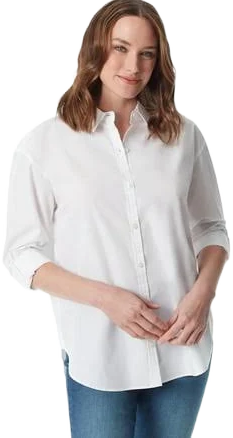 Gloria Vanderbilt Women's Swan Series Oversized Shirt