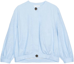 Zara Women's Linen Bomber Jacket