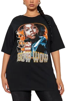 Fashion Nova Washed Short Sleeve Graphic T-Shirt
