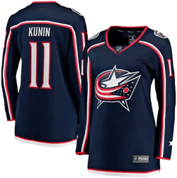 Fanatics Women's Luke Kunin Columbus Blue Jackets Home Breakaway Jersey
