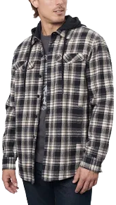 Rainforest Plaid Flannel Shirt Jacket