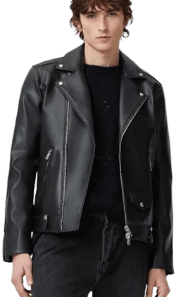 Allsaints Men's Milo Desserto Cactus Leather Biker Jacket