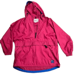 Woolrich Women's Large Hooded Kangaroo Front Pocket Windbreaker
