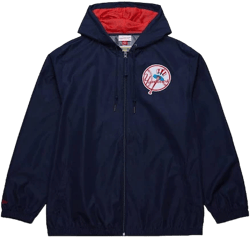 Mitchell & Ness Men's New York Yankees Vintage Logo Full-Zip Windbreaker