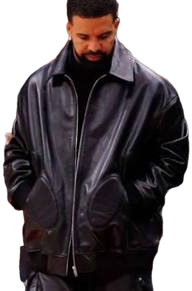 NBA Game 2025 Drake Leather Jacket