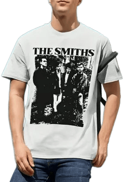 The Smiths Men's Vintage Pencil Drawing Style T-shirt