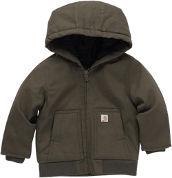 Carhartt Baby Boys' Insulated Hooded Canvas Zip-up Jacket: Clothing, Shoes & Jewelry
