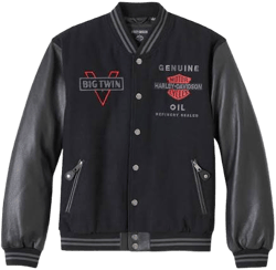Harley-Davidson Men's V-Twin Varsity Leather Jacket