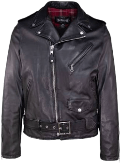 Schott 626VN Vintaged Fitted Cowhide Leather Motorcycle Jacket Men's