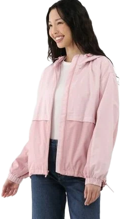 Time and Tru Women's Windbreaker Jacket with Hood