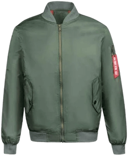 Men's Full Zip Up Varsity Jacket with Pockets