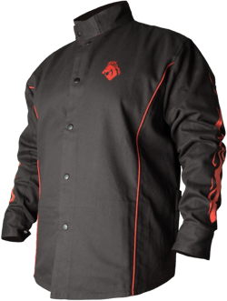 Black Stallion Welding Jacket 9Oz Black Fr Cotton 2X