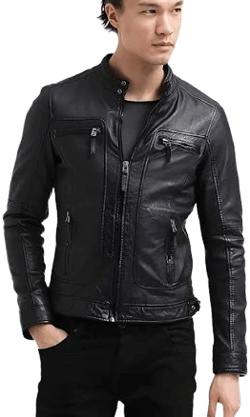 Scott Men's Leather Racer Jacket