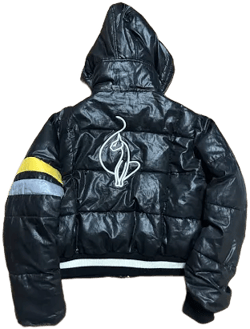 Vintage Y2k Baby Phat Embroidered Bomber Puffer Jacket