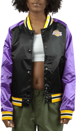 Mitchell & Ness Women's Los Angeles Lakers Satin Jacket 2.0