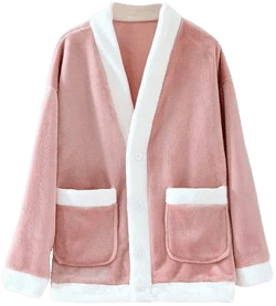 Women's Fleece Long Sleeve Bed Jacket