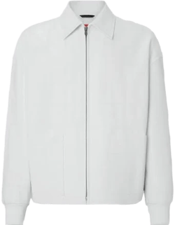 Ferrari Men's Liquid Leather Bomber Jacket