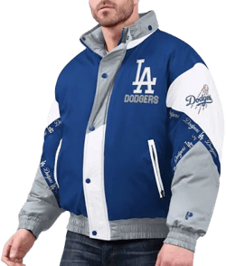 Pro Player Men's Los Angeles Dodgers Tape Full-Zip Hoodie
