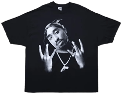 Vintage 90s Tupac Shakur Thug Life Rap Tee