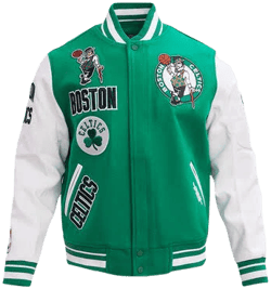 Pro Standard Men's Boston Celtics Retro Classic Rib Wool Varsity Jacket