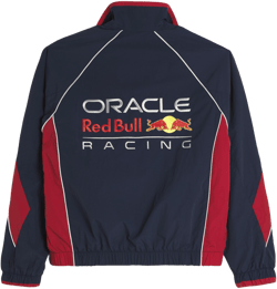Hollister Men's Blue Oracle Red Bull Racing Graphic Track Jacket