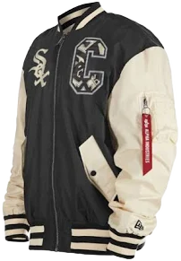 Alpha Industries Men's Chicago White Sox L-2B Reversible Bomber Jacket