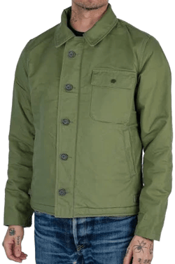Iron Heart Denim Military Serge A2 Deck Jacket