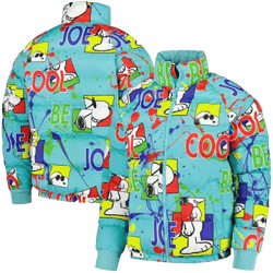 FREEZE Max Men's Peanuts Snoopy Joe Cool Puffer Raglan Jacket