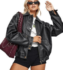 Princess Polly Jaxton Faux Leather Jacket