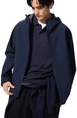UNIQLO Men's Blocktech Parka with 3D Cut