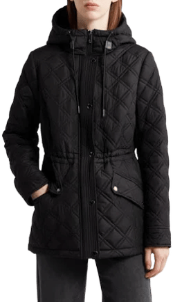 Michael Kors Diamond Quilted Hooded Jacket