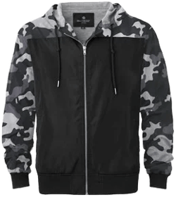 Ma Croix Men's Lightweight Windbreaker Athleisure Jacket