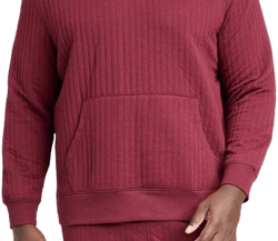 Goodfellow Men's Quilt Kangaroo Hoodie Jacket