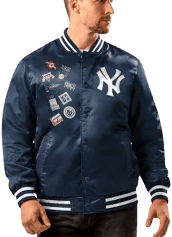 Yankees Heritage Satin Jacket with Patches