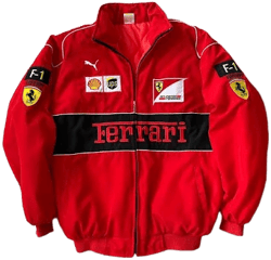 Ferrari F1 Racing Bomber Jacket