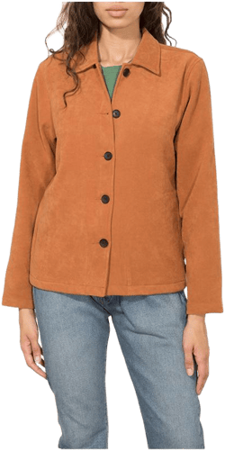 Stussy Simple Velour Jacket Rust  215066