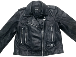 Zara Women's Biker Leather Jacket