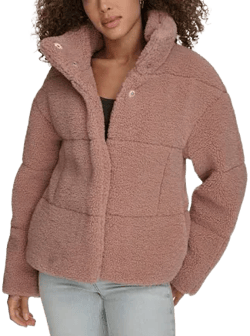 Levi's Women's Quilted Faux Fur Teddy Jacket