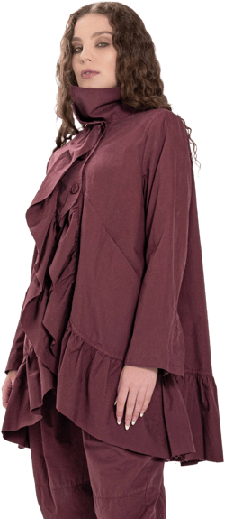 Ruffled Peplum Jacket