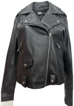Zara Faux Leather Biker Jacket