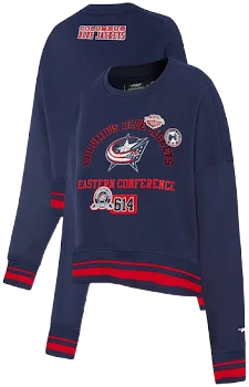 Pro Standard Women's Columbus Blue Jackets Cropped Sweatshirt