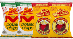Middleswarth Weekender Kitchen Fresh Original & Ket'l Original Potato Chips Variety 4 Pack- 9 oz. Bags