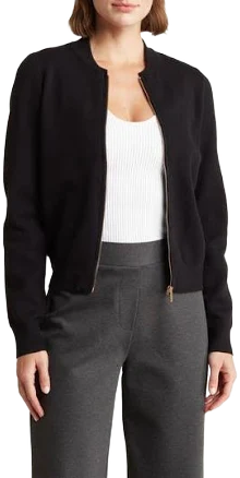 Design Jenny Double Knit Bomber Jacket