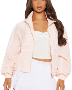 Fashion Nova Women's LA Sports Club Windbreaker Jacket