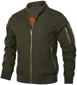 Hood Crew Men's Casual Lightweight Bomber Jacket