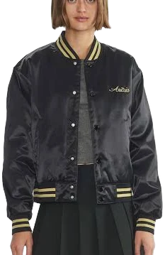 Aritzia Women's Masa Satin Bomber Jacket