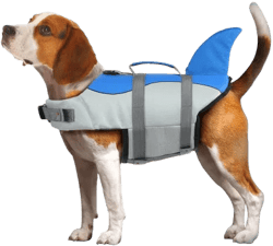 Emust Dog Life Jacket, Ripstop Dog Lifesaver Vests With Rescue Handle